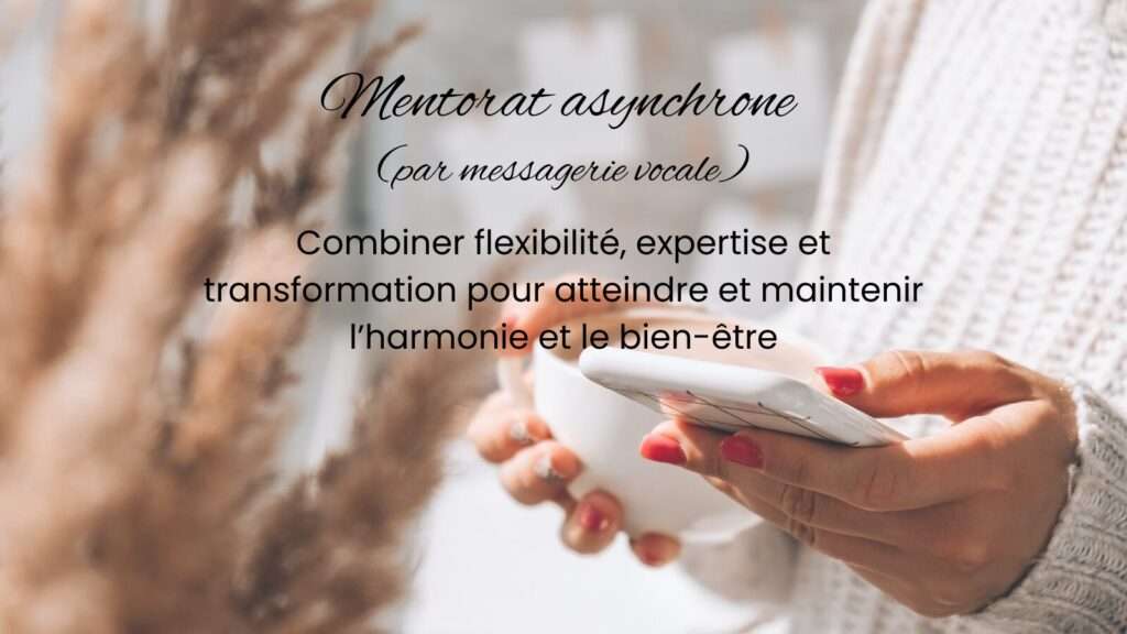 Mentorat asynchrone par messagerie vocale